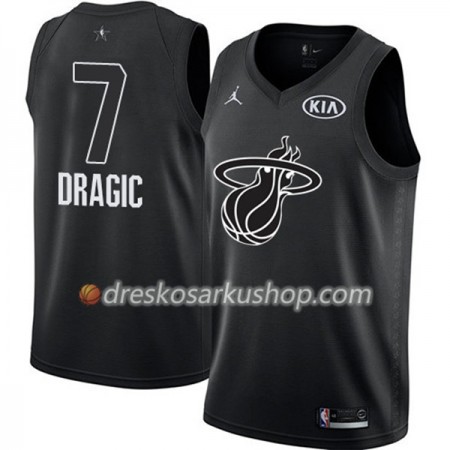 Muški NBA Dres Miami Heat Goran Dragic 7 2018 All-Star Jordan Brand Crna Swingman